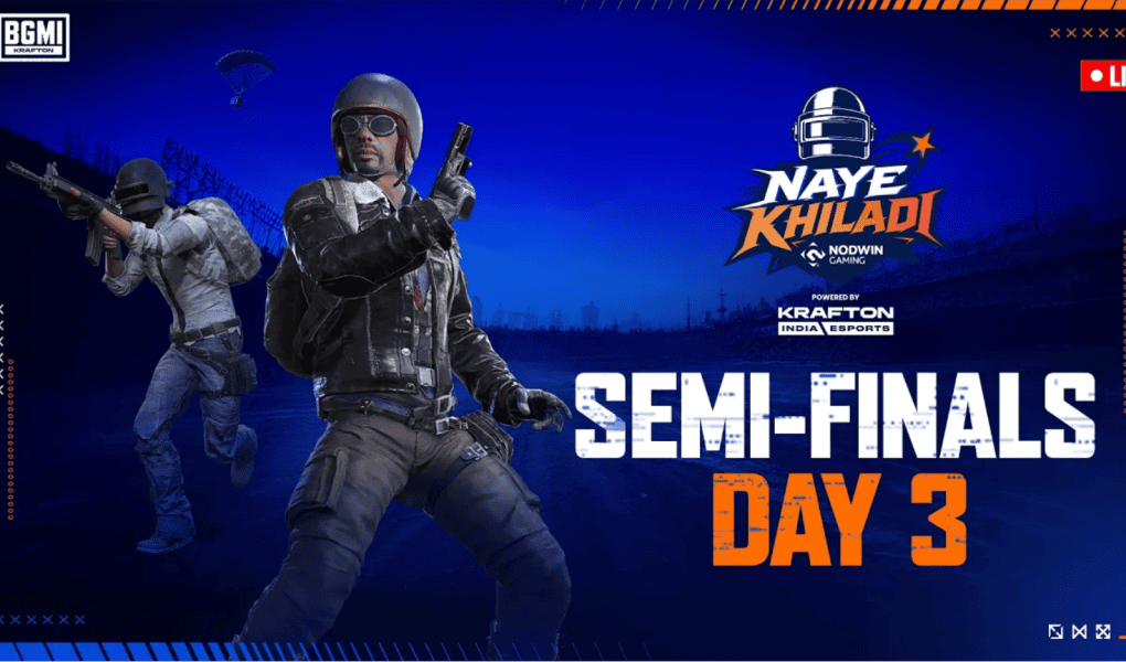 BGMI Naye Khiladi Semi Finals Day 3 overall standings