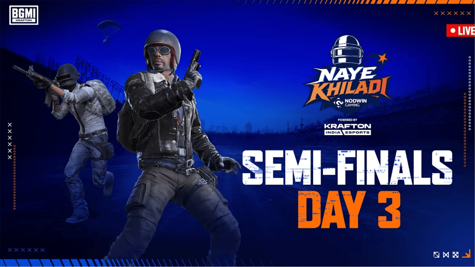 BGMI Naye Khiladi Semi Finals Day 3 overall standings