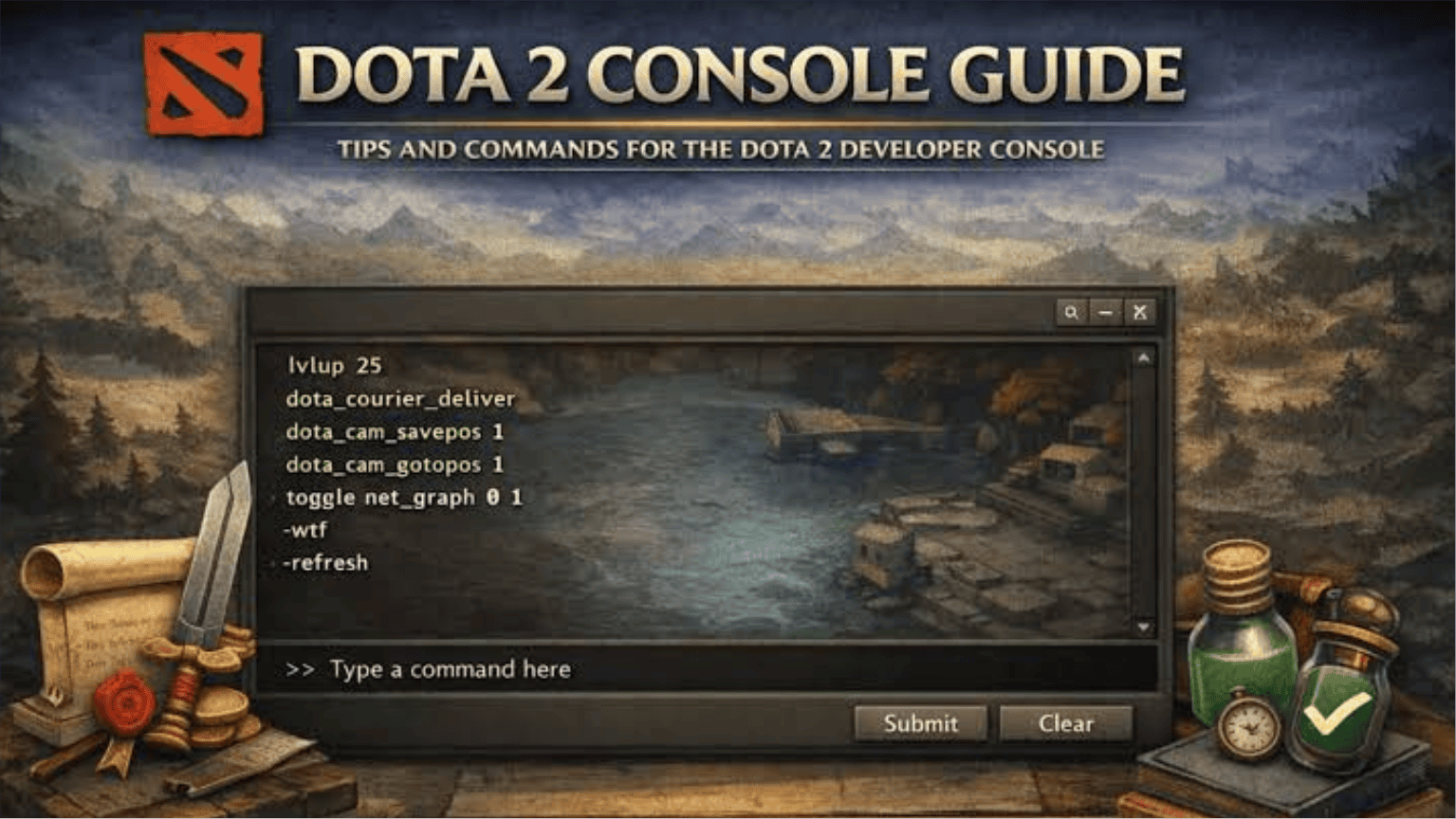 Dota 2 Top 5 Secret Console Commands & Pro Settings