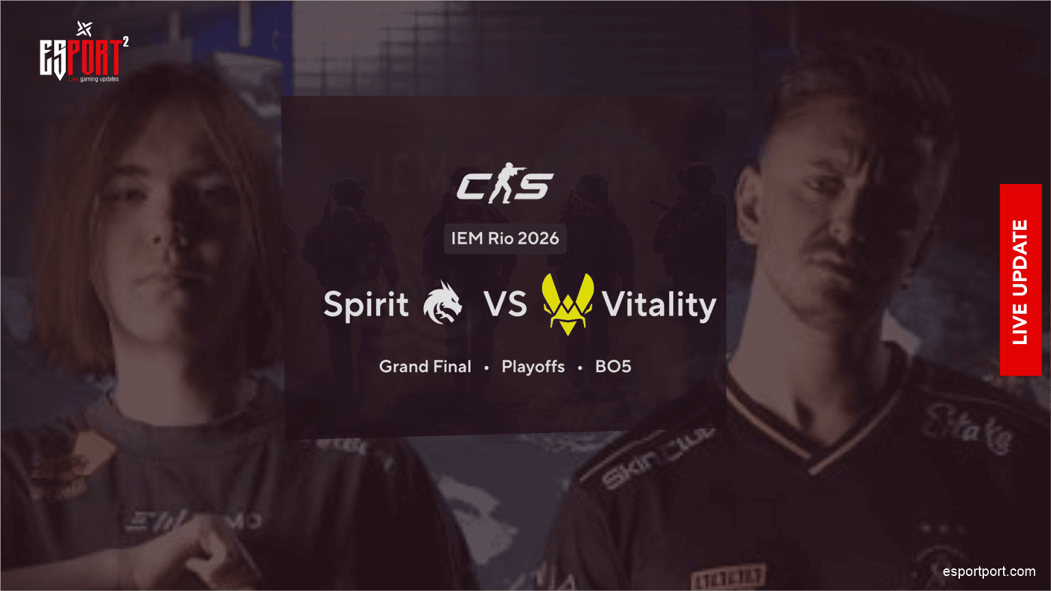 EWC 2026 Final Week: CS2 Vitality vs Spirit & Schedule Today