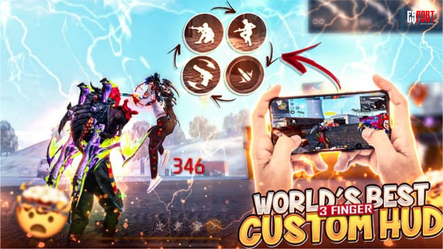 Free Fire MAX 3 Finger Custom HUD 2026: Pro Settings