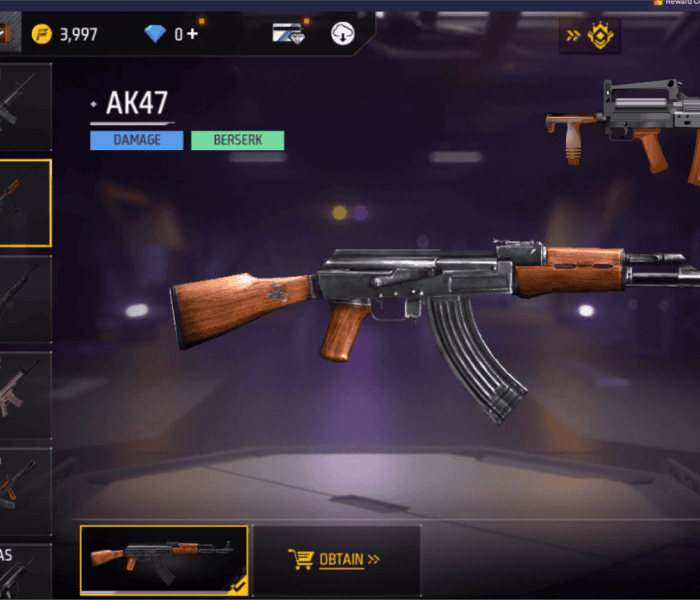Free Fire MAX Meta Analysis: Mathematical Weapon Tier List