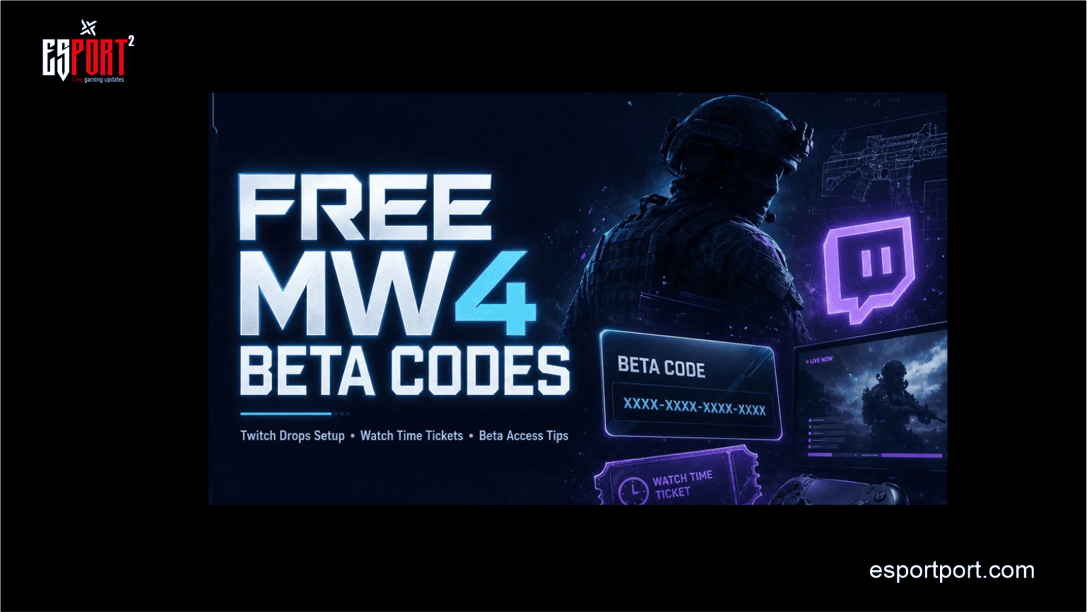 How to Get MW4 Beta Free Codes: Twitch Drops & Giveaways