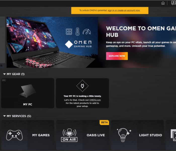 omen gaming hub free games