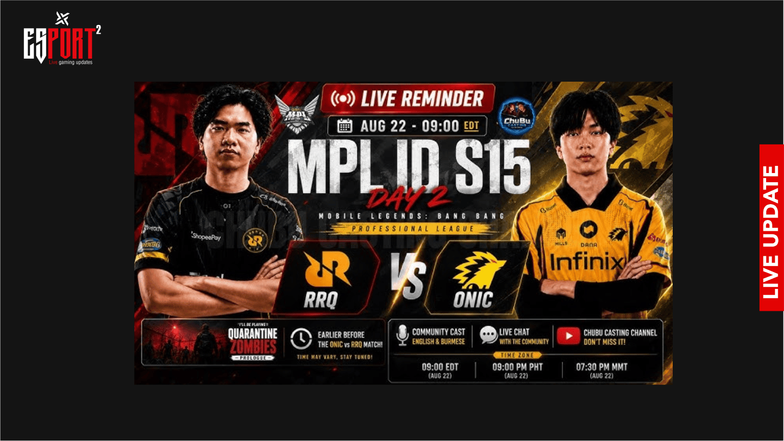 RRQ vs ONIC live score, MPL ID Season 18 live, who won RRQ vs ONIC today, Royal Derby MLBB live, ONIC Esports MVP, Mobile Legends live tournament