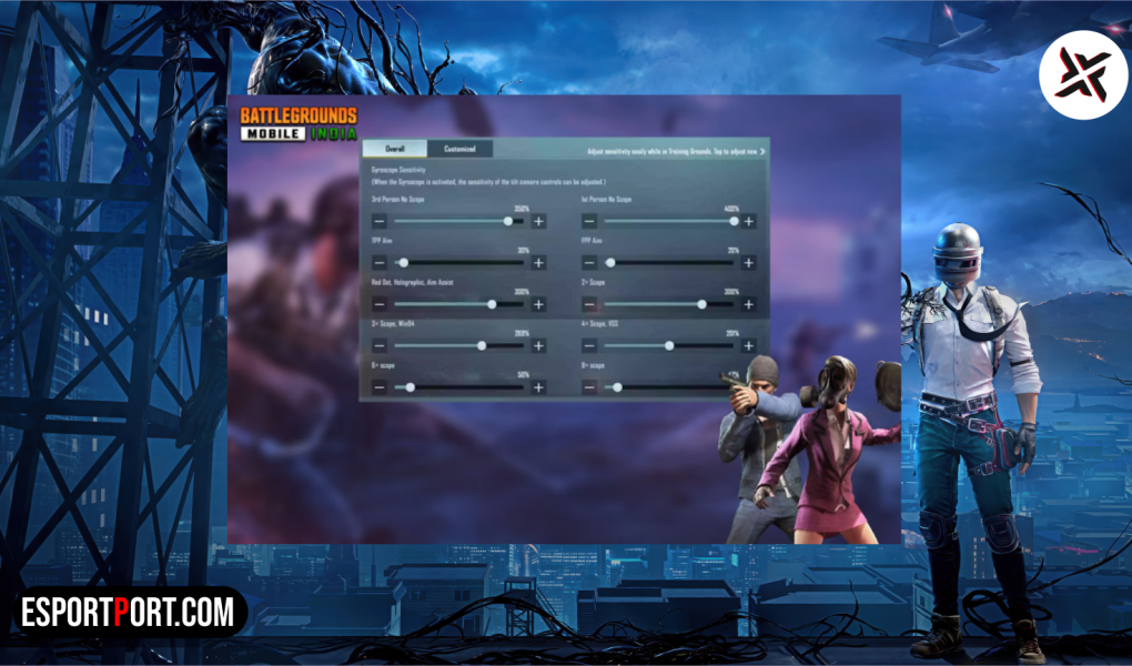 BGMI 3.4 Zero Recoil Sensitivity Gyroscope Sliders and Share Codes