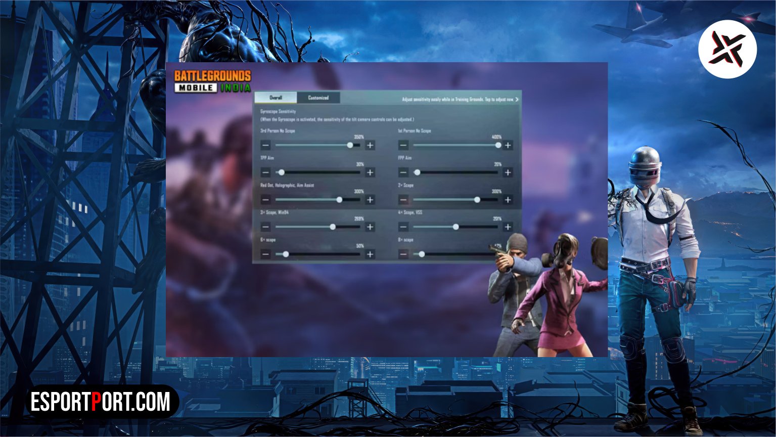 BGMI 3.4 Zero Recoil Sensitivity Gyroscope Sliders and Share Codes
