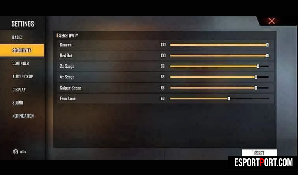 Free Fire MAX Zero Recoil Sensitivity Settings for 2GB 4GB 6GB 8GB RAM Devices 2026