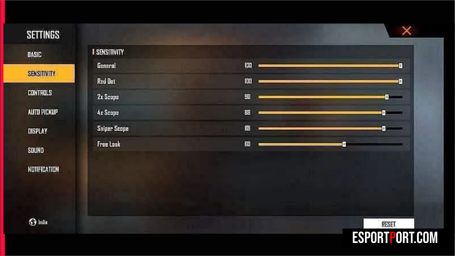 Free Fire MAX Zero Recoil Sensitivity Settings for 2GB 4GB 6GB 8GB RAM Devices 2026