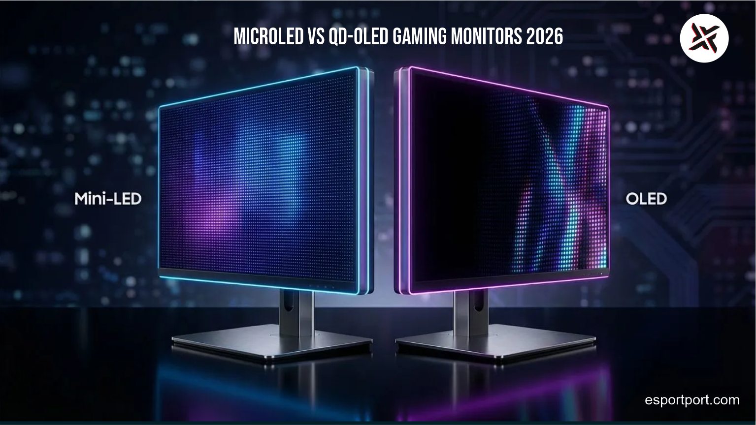 best OLED monitor for gaming 2026, MicroLED burn in test, QD-OLED text clarity issues, WOLED vs QD-OLED vs MicroLED