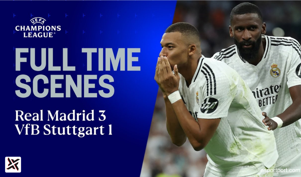 Real Madrid vs Stuttgart Result | Mbappé UCL Debut, Endrick Historic Goal — Champions League MD1