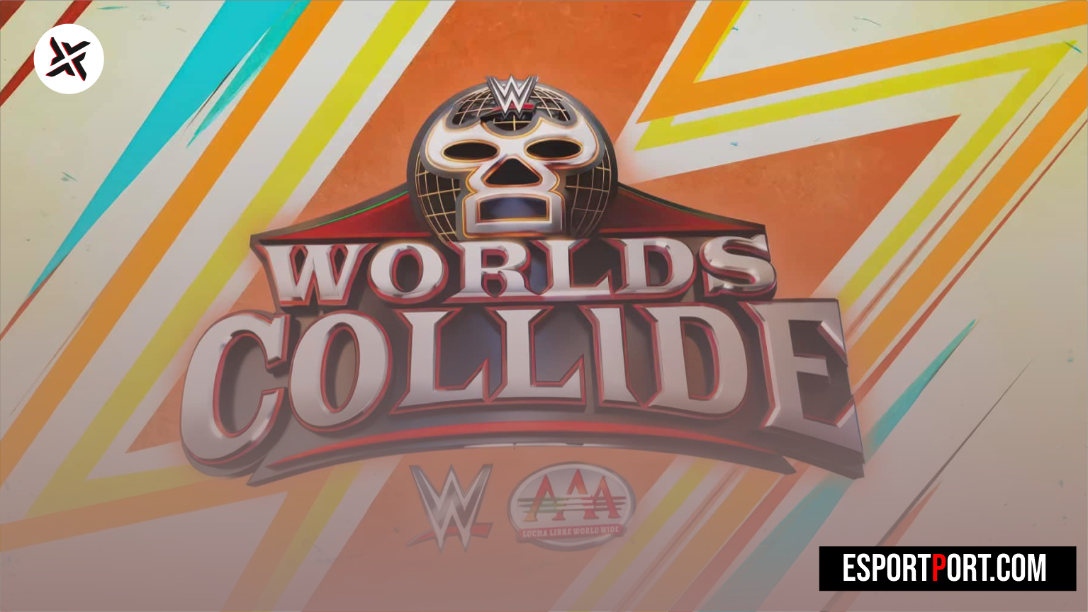 WWE x AAA Worlds Collide Match Card CM Punk and Rey Mysterio Chicago
