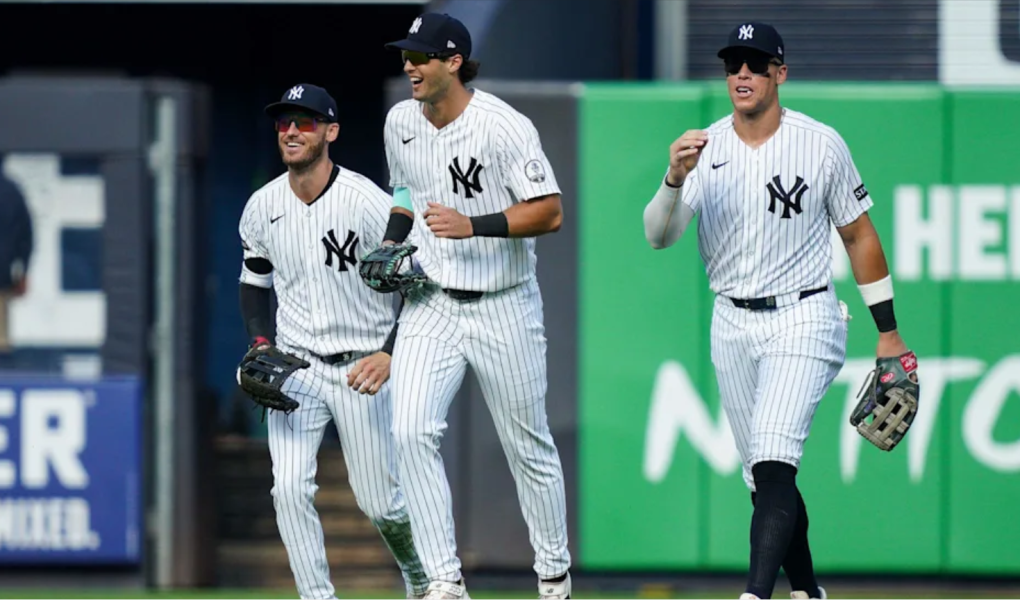 New York Yankees vs Minnesota Twins 7-2, Aaron Judge stats tonight vs Twins, Will Warren scoreless start, AL East standings Tampa Bay Rays