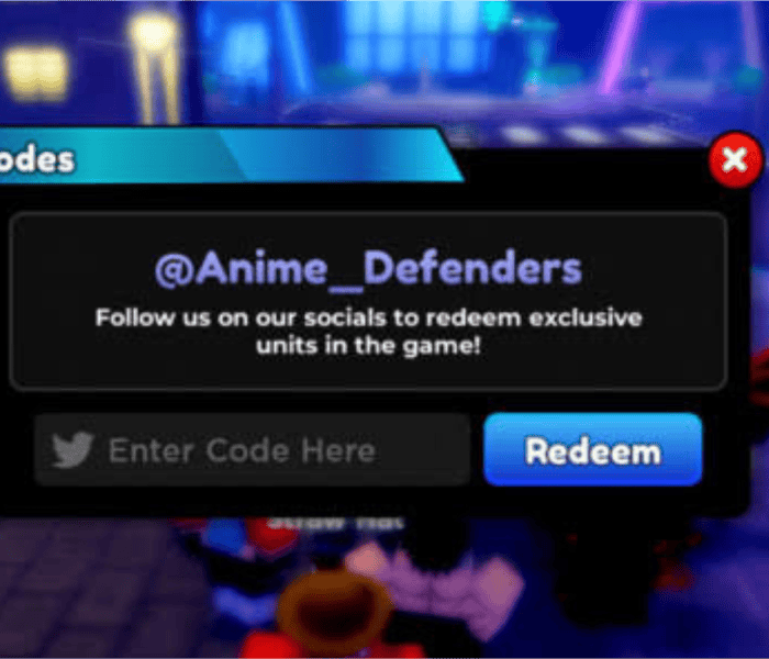 Anime Defenders Codes (Roblox) – September 2026 Update