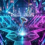 BLAST R6 Stage 2 2026 tactical FPS esports arena stage with glass booths and neon lighting