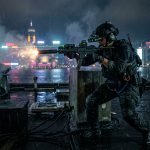 Warzone meta loadouts 2026 night-ops operator firing suppressed SMG on Rebirth Island rooftop