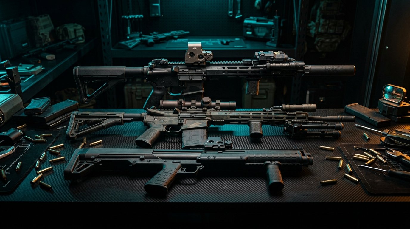 PUBG Mobile weapon meta 2026 M416 AUG and DBS shotgun tactical armory tier list