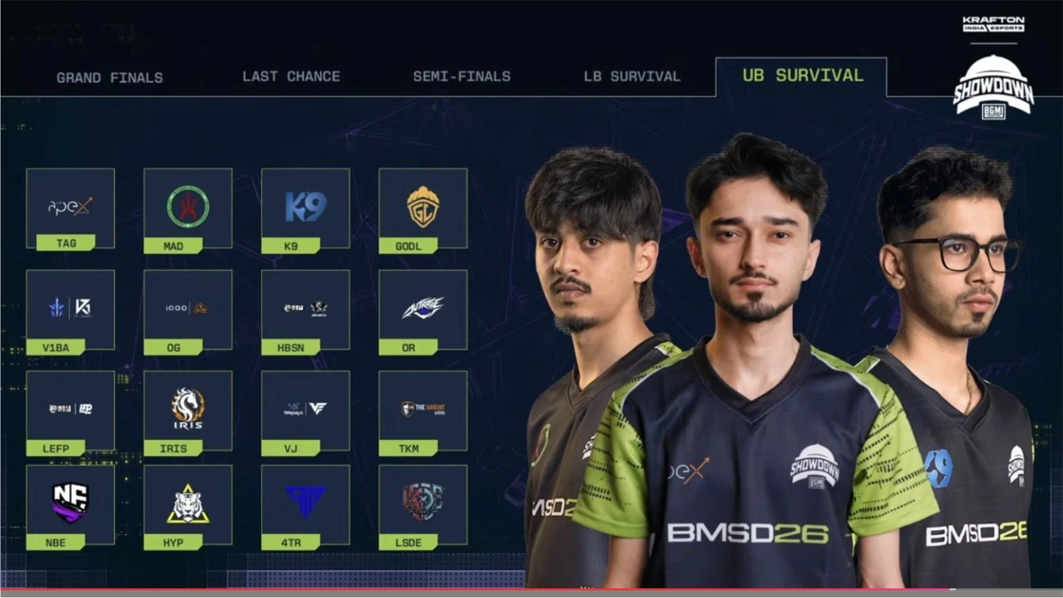 BGMI BMSD 2026 Hyderabad Day 4 Standings: Overall Points Table, MVP Fraggers & Free UC Redeem Codes