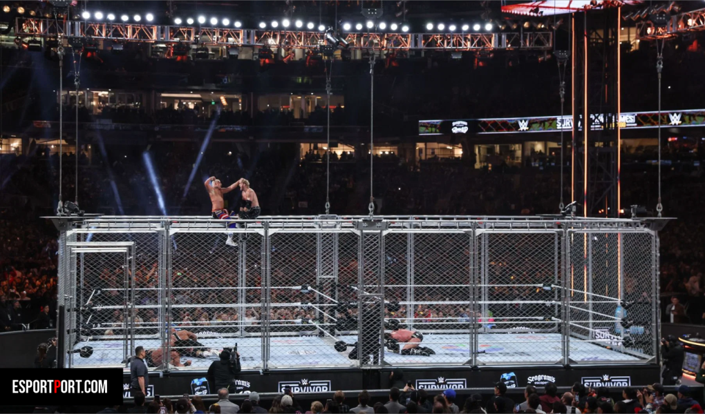 WWE Survivor Series WarGames Bloodline Civil War Steel Cage Atmosphere