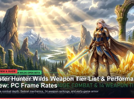 Monster Hunter Wilds weapon tier list focus mode combat review banner