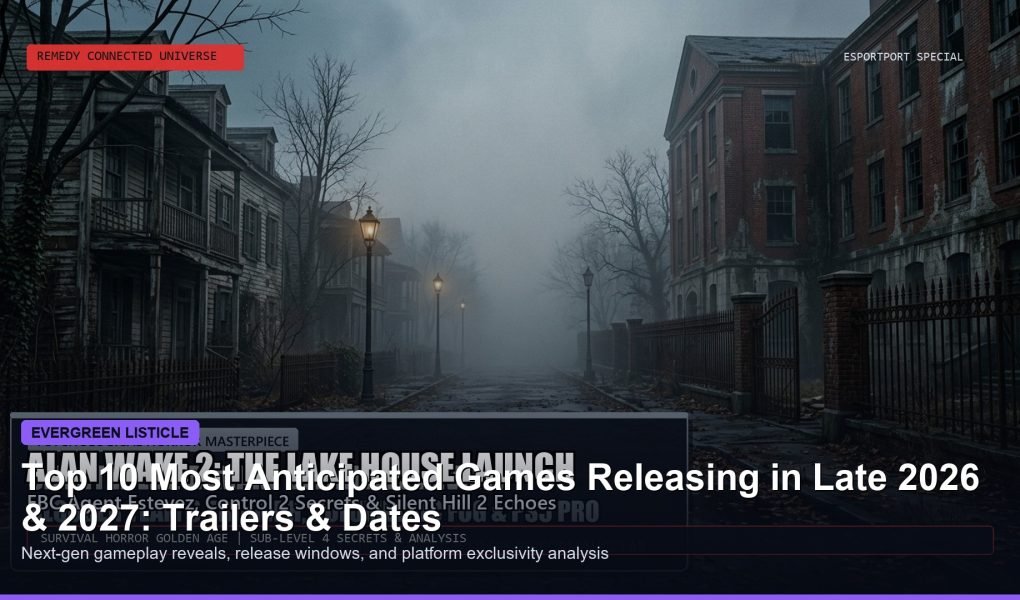 Most anticipated games 2026 and 2027 upcoming AAA titles banner