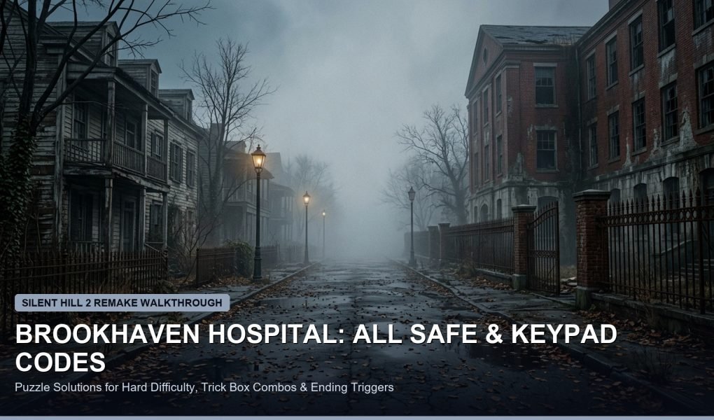 Silent Hill 2 Remake Brookhaven Hospital Puzzle Solutions Safe Codes Keypad Walkthrough