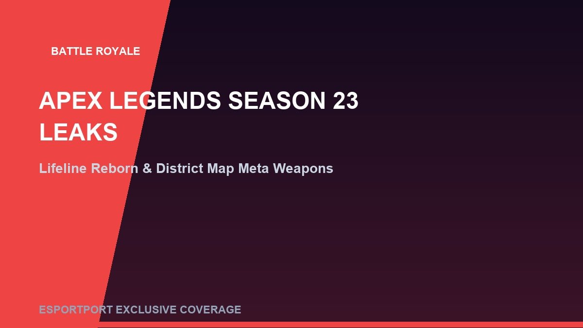 Apex Legends Season 23 meta tier list 2026 ranked legend pick rates