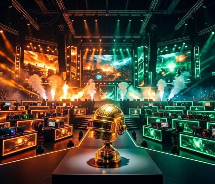 BGMI BMSD 2026 Hyderabad survival standings battle royale tournament stage illuminated in arena