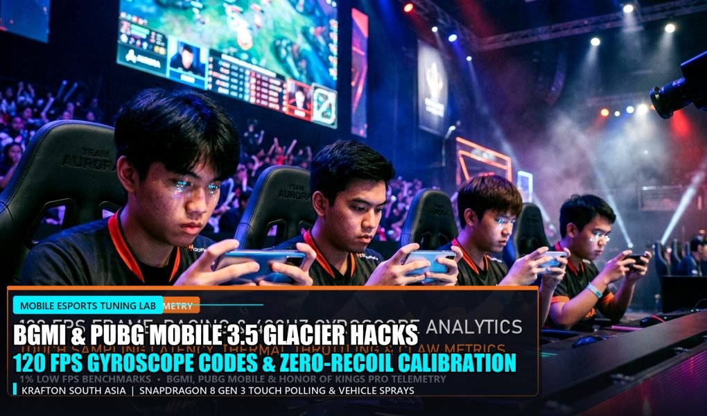 PUBG Mobile and BGMI 3.5 Glacier Mode Pro Hacks 120 FPS Gyroscope Codes