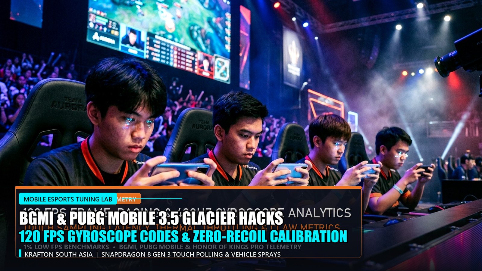 PUBG Mobile and BGMI 3.5 Glacier Mode Pro Hacks 120 FPS Gyroscope Codes