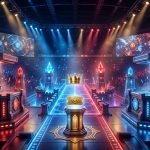 Clash Royale CRL 2026 World Finals golden ticket tournament stage under neon lights