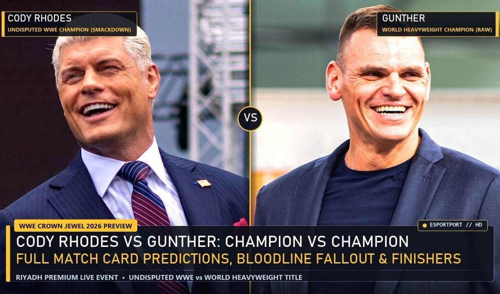 WWE Crown Jewel 2026 Riyadh Preview Cody Rhodes vs Gunther Odds