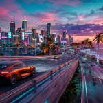 GTA 6 Vice City Neon Sunset Palms