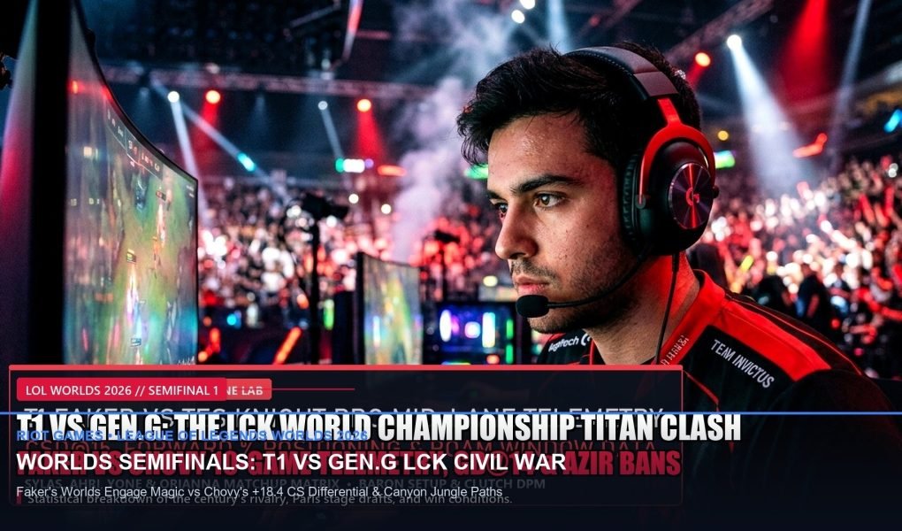 LoL Worlds 2026 Semifinals Preview: T1 vs Gen.G Bo5 Tactical Draft Breakdown