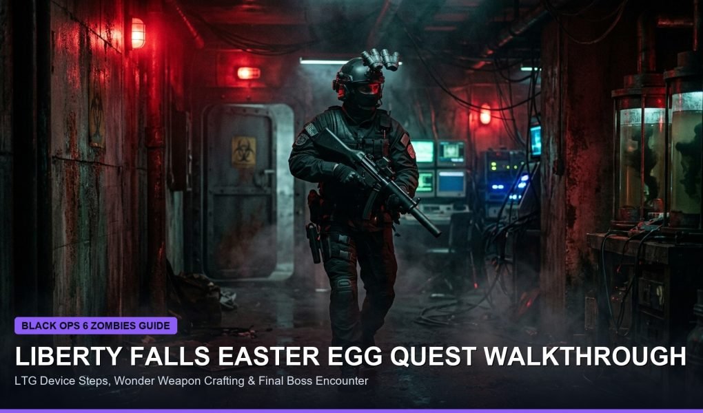 Black Ops 6 Zombies Liberty Falls Easter Egg Walkthrough Jet Gun LTG Device