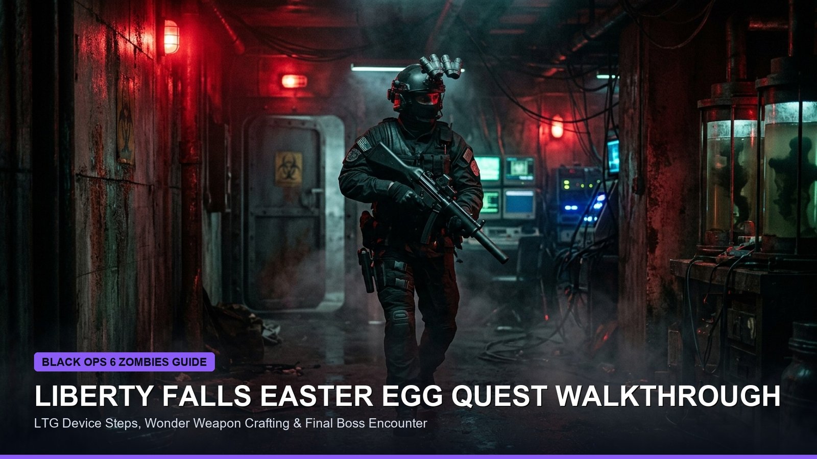 Black Ops 6 Zombies Liberty Falls Easter Egg Walkthrough Jet Gun LTG Device
