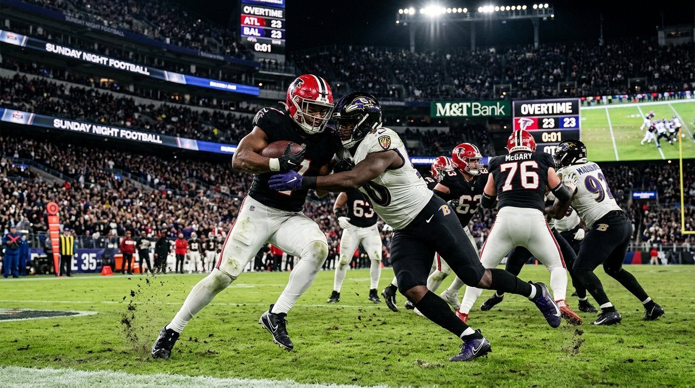 Atlanta Falcons vs Baltimore Ravens Sunday Night Football Overtime Thriller