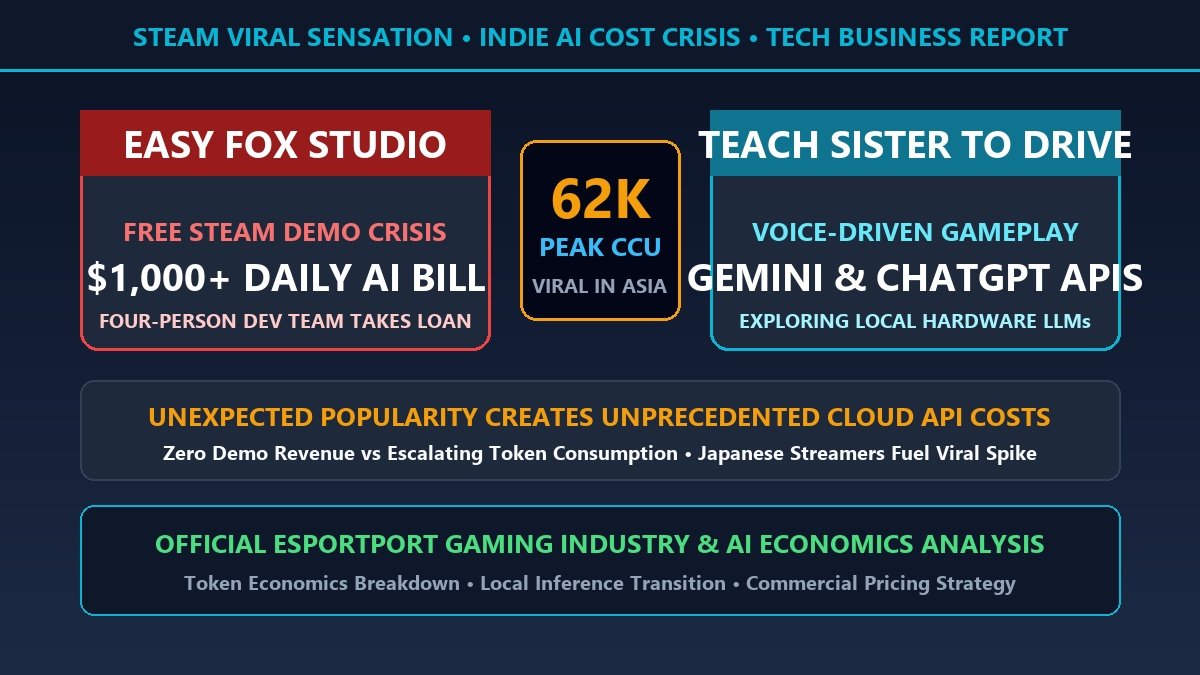 Teach My Little Sister How To Drive Steam demo runs up 1000 daily AI bill forcing bank loan