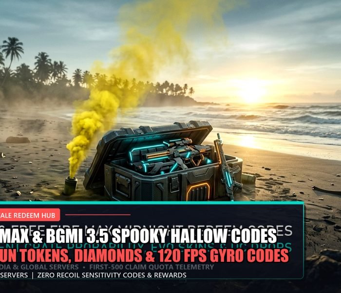Free Fire MAX and BGMI 3.5 Spooky Hallow Update Redeem Codes October 23