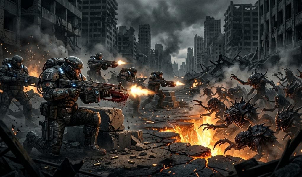 Gears of War E-Day Emergence Day Locust Horde Combat 2026