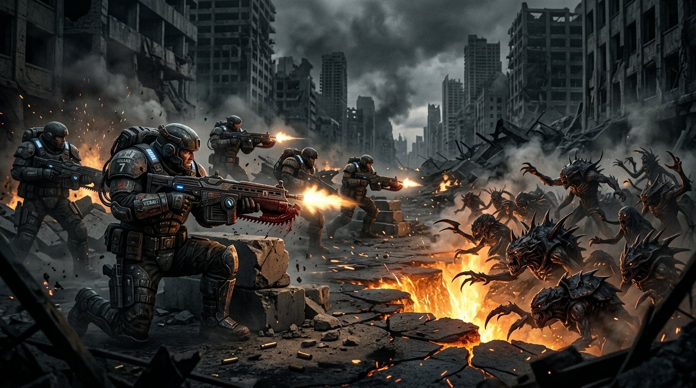 Gears of War E-Day Emergence Day Locust Horde Combat 2026