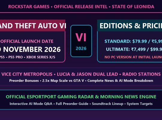 GTA 6 release date November 19 2026 pricing editions Vice City map and AI conversation breakdown