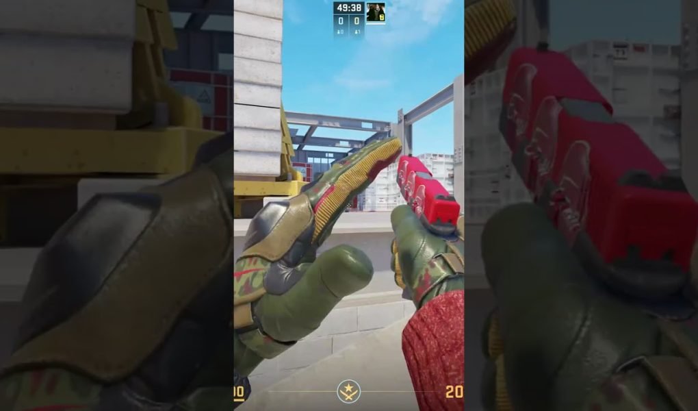 Counter-Strike 2 tactical smoke grenade deployment and Mirage A-site execution visual