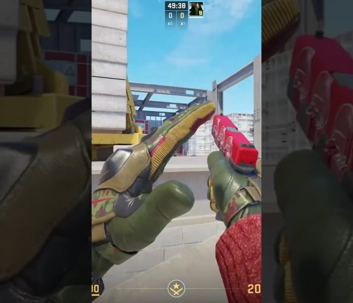 Counter-Strike 2 tactical smoke grenade deployment and Mirage A-site execution visual