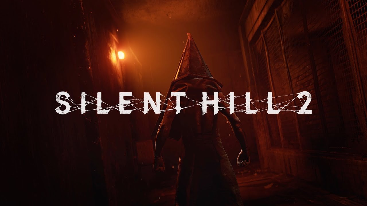 Silent Hill 2 Remake official key art James Sunderland in foggy Brookhaven Hospital