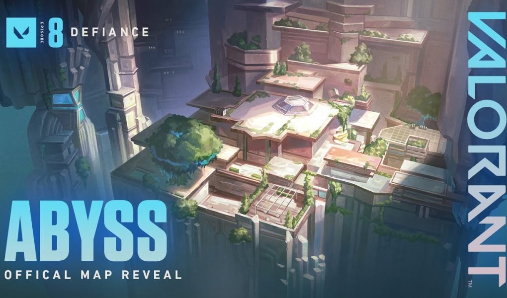 VALORANT Abyss map underground subterranean cavern and pro agents banner