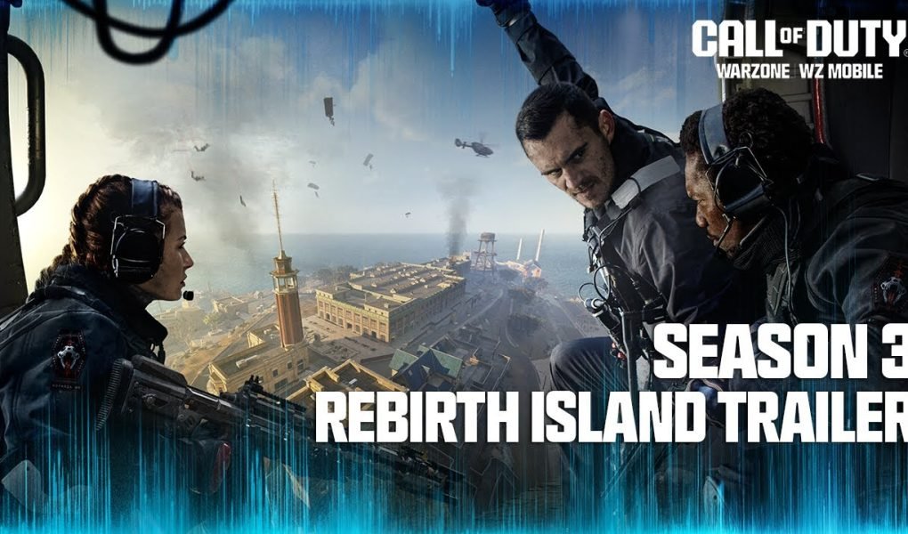 Call of Duty Warzone Rebirth Island tactical aerial view and combat key art