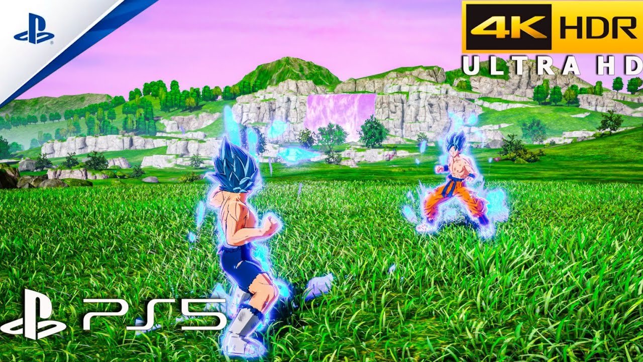 Dragon Ball Sparking ZERO competitive ranked team selection and Super Saiyan 4 Gogeta artwork