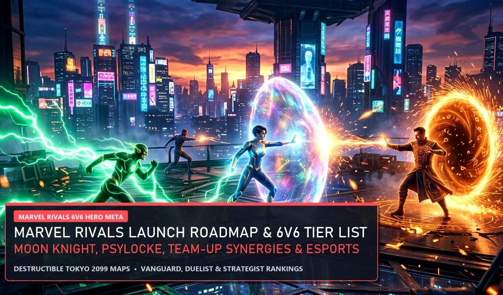 Marvel Rivals Launch Roadmap Competitive 6v6 Hero Meta Tier List and Team-Up Portal Action