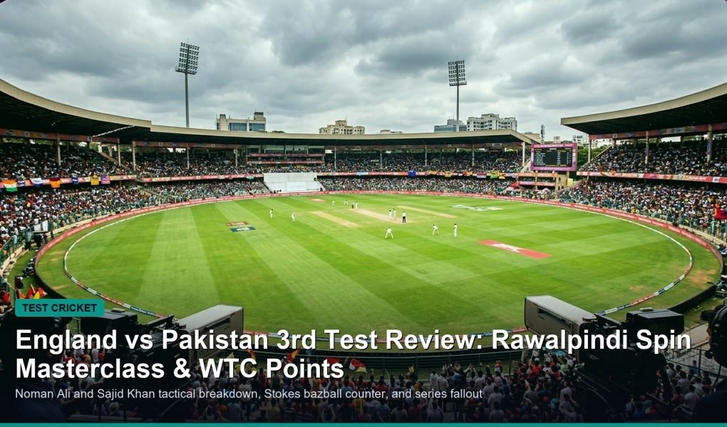 England vs Pakistan 3rd Test review and WTC points table banner